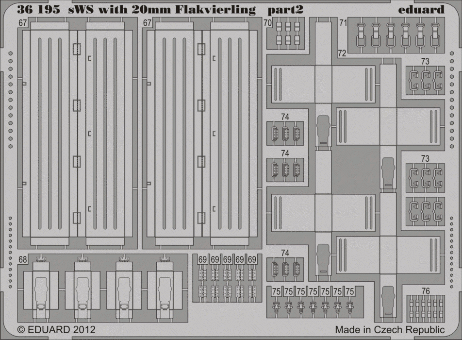 Eduard 36195 sWS with 20mm Flakvierling GREAT WALL HOBBY 1/35 – zdjęcie 2