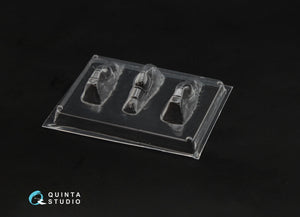 Quinta Studio QC144001 Spitfire Mk.IX vacuuformed clear canopy, 3 pcs (for Eduard kit) 1/144 – imagen 2