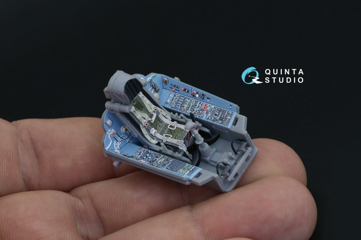 Quinta Studio QD48203 Su-27 3D-Printed &amp;amp; coloured Interior on decal paper ( Hobby Boss ) 1/48 – zdjęcie 4
