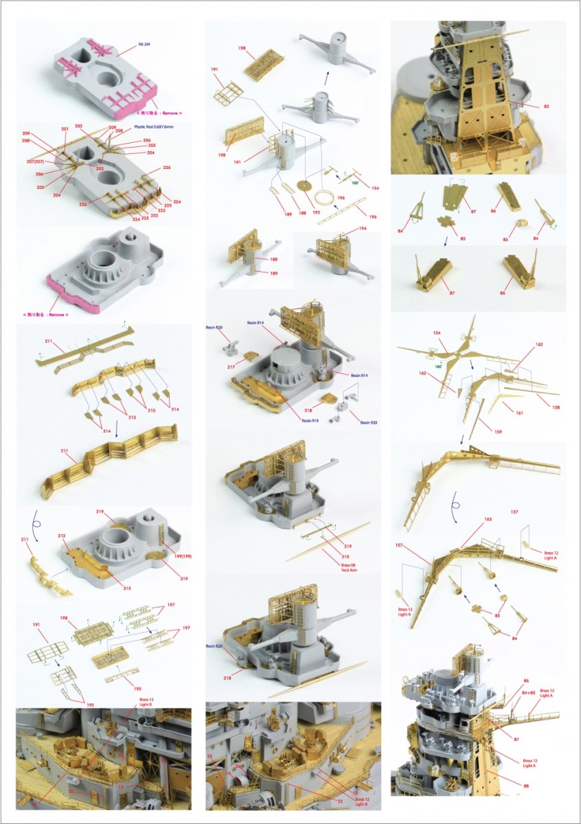 Pontos 35020F1 IJN Kongo 1944 Detail Up Set 1/350 – immagine 7