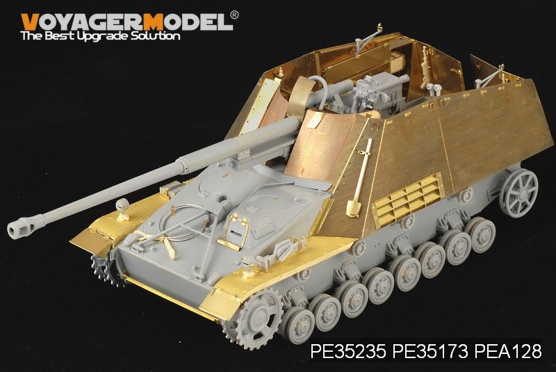 Maquette Voyager PEA128 Plaque de blindage pour Sd.Kfz. 164 Nashorn allemand de la Seconde Guerre mondiale (pour kit DRAGON) 1/35