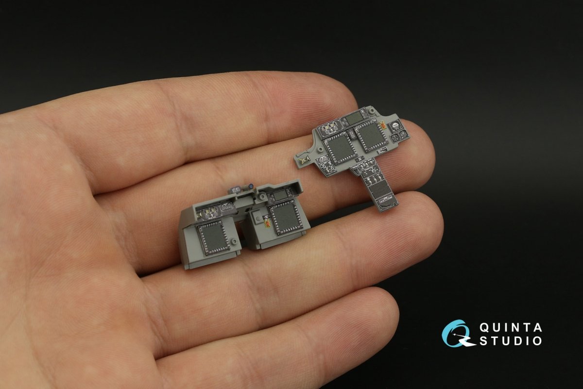 Quinta Studio QDS-35099 AH-64E 3D-Printed &amp;amp; coloured Interior on decal paper (Takom) (Small version) 1/35 – Bild 7