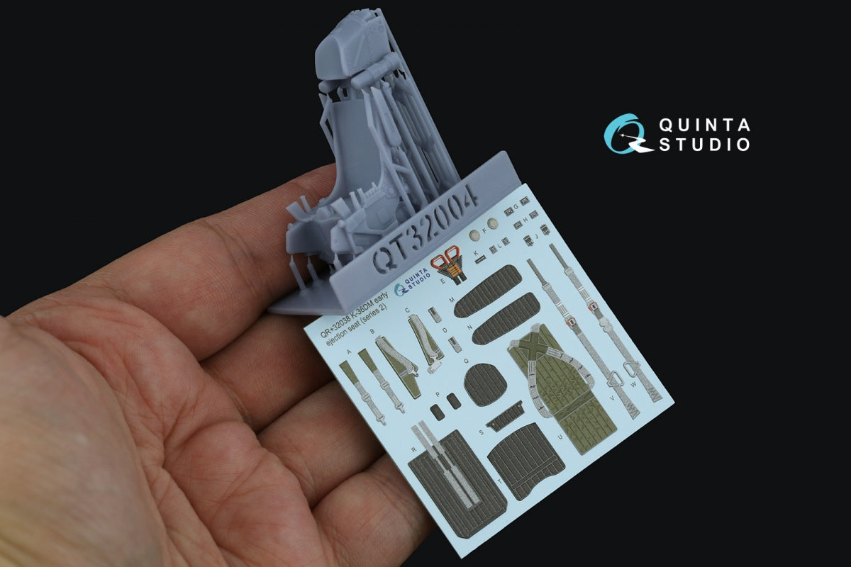 Quinta Studio QR+32038 K-36DM Series2 (early) ejection seat (for MiG-29, MiG-31, Su-27, Su-33 aircraft until 2007) (All kits) 1/32 – Bild 2