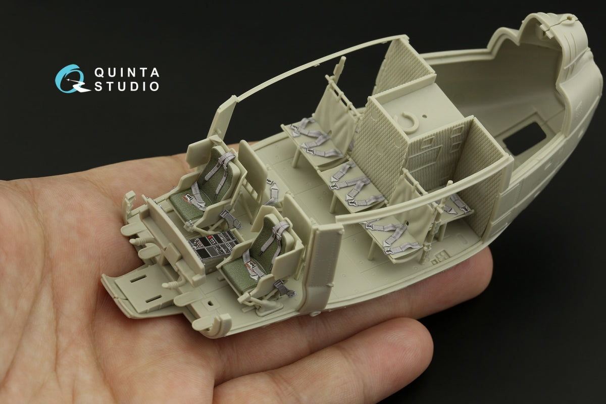 Quinta Studio QD48267 UH-1D 3D-Printed coloured Interior on decal paper (KittyHawk) 1/48 – imagen 9