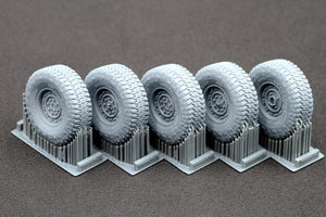 ScaleX WM 35001S HMMWV MT/R 24-bolt Sagged wheel set (Academy, ICM) 1/35