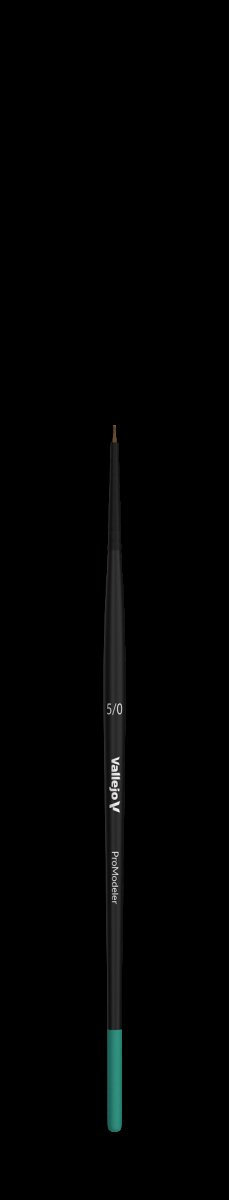 VALLEJO B01050 - Brosse - Modeleuse Pro - Poils naturels Ronde n° 5/0  – image 2