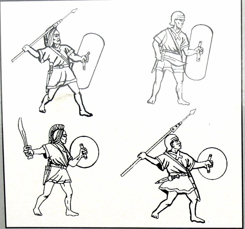 Hat 9019 Punic War Spanish Infantry 1/32