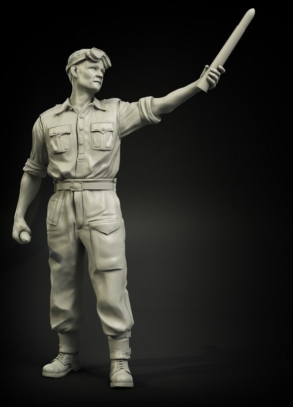 Panzer Art FI35-030 British RAC North Africa loading 2pdr ammo soldier No.1 1/35 – image 2