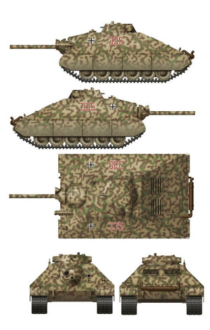 Das Werk DW35019 Schwerer kleiner Panzerkampfwagen German Heavy Tank Project 1944 (2 in 1) 1/35 – immagine 3