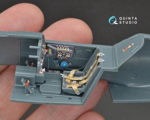 Intérieur imprimé en 3D et coloré sur papier décalcomanie Quinta Studio QD48094 Bf 109G-6 (pour kit Eduard) 1/48 – image 10