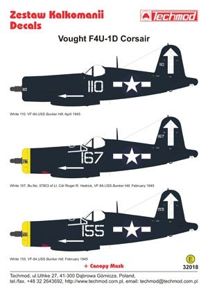 Techmod 32018 - Vought F4U-1D Corsair 1/32 – imagen 2