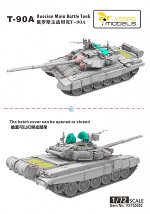 Vespid Models VS720026 T-90A Main Battle Tank 1/72 – immagine 2