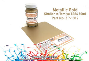Peinture métallisée or Zero Paints ZP-1312 - Similaire à la TS84 60 ml