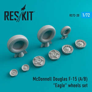 RESKIT RS72-0020 F-15 (A,B) « EAGLE » JEU DE ROUES 1/72