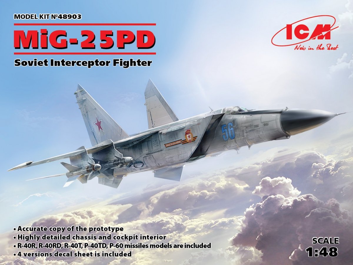 ICM 48903 MiG-25 PD, Soviet Interceptor Fighter 1/48