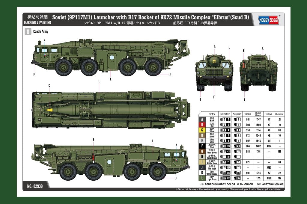 Hobby Boss 82939 Former Soviet Scud-B ballistic missile 1/72 – imagen 4