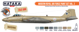 Hataka HTK-CS73 ORANGE LINE – Modern Royal Air Force paint set vol. 2 8x17ml – immagine 2