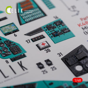 KELIK K48092 Mi-24D (Hind-D) interior 3D decals for Trumpeter kit 1/48 – immagine 6