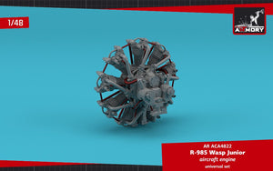 Armory Models ACA4822 R-985 Wasp Junior US aircraft engine 1/48 – Bild 2