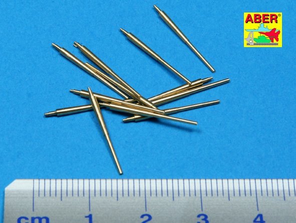 Aber 350L-12 Set of 12 pcs 150 mm barrels for German ships: Bismarck, Tirpitz, Scharnhorst, Gneisenau 1/350 – immagine 3
