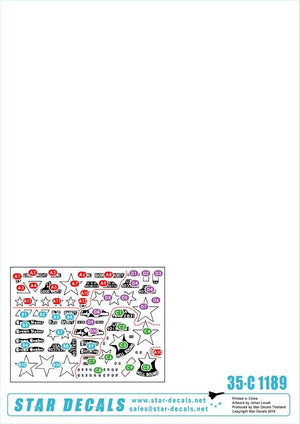 Star Decals 35-C1189 US Artillery 1. Korean War 1950-53 1/35 – imagen 2