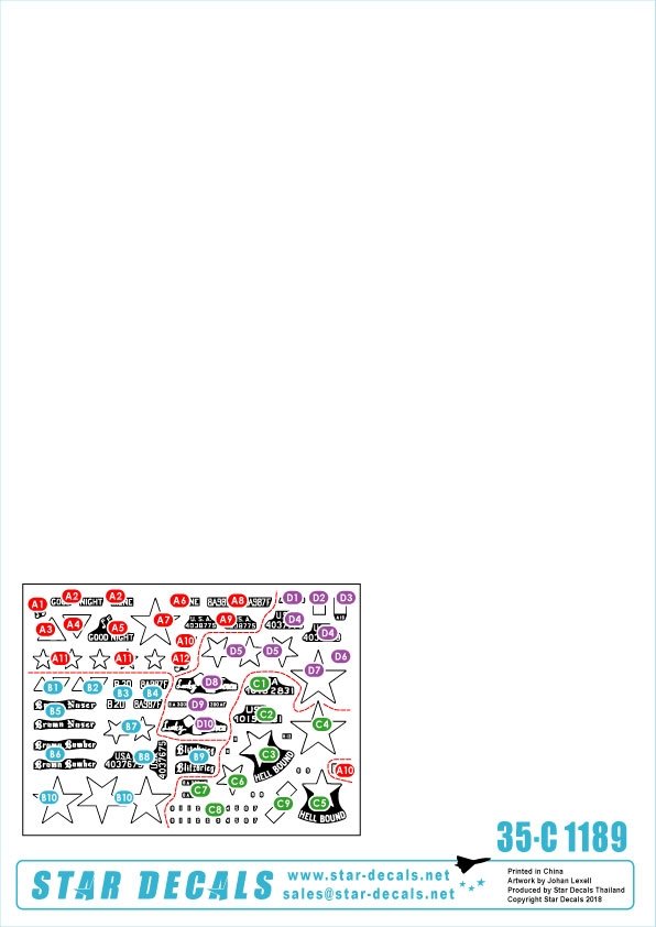 Star Decals 35-C1189 US Artillery 1. Korean War 1950-53 1/35 – imagen 2