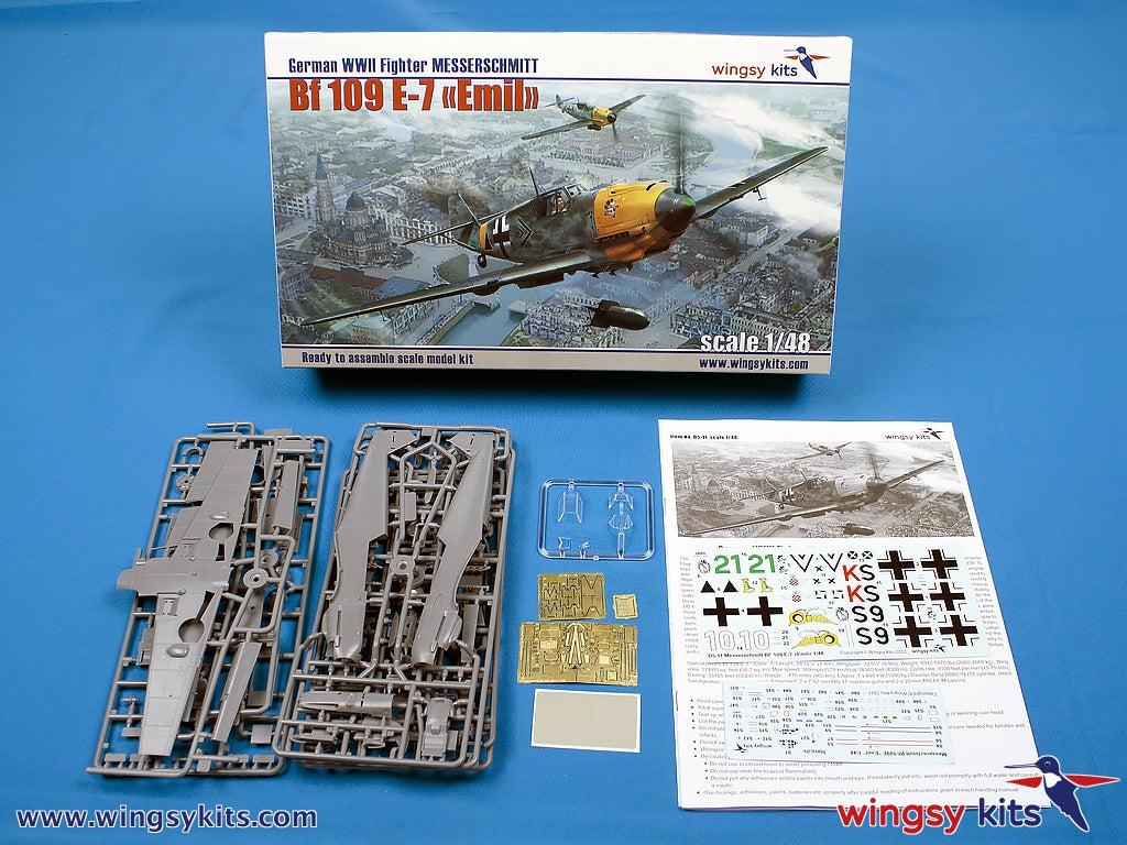 Wingsy Kits D5-11 German WWII Fighter MESSERSCHMITT Bf 109 E-7 1/48 – Bild 2