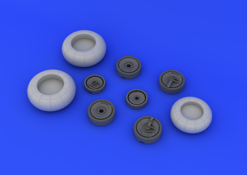 Eduard 632042 Do 335B wheels 1/32 (HONG KONG MODELS) – immagine 2