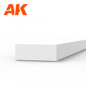 AK Interactive AK6527 STRIPS 1.50 X 4.00 X 350MM – STYRENE STRIP – (9 UNITS) – immagine 2
