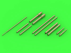 Master AM-72-134 Fw 190 A7 - A9 ensemble d&amp;#39;armement (embouts MG 131, canons MG 151, couvercles de MG MK 108) et tube pitot (pour modèles Eduard) (1/72)