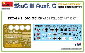 Mini Art 35362 StuG III Ausf. G FÉVRIER 1943 ALKETT PROD. AVEC KETTEN D&amp;#39;HIVER 1/35  – image 2