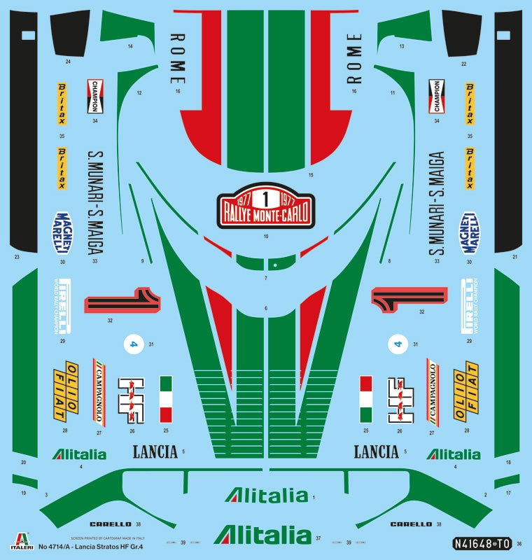 Italeri 4714 Lancia stratos HF Gr.4 Monte Carlo 1977 1/12 – Bild 22