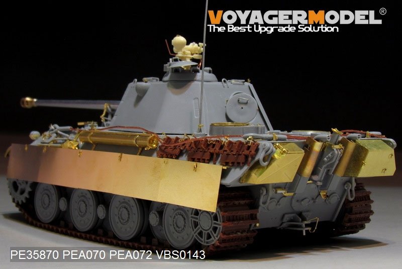 Voyager Model PE35870 WWII German Panther II Prototype Design Plan basic for AMUSING HOBBY 1/35 – immagine 10