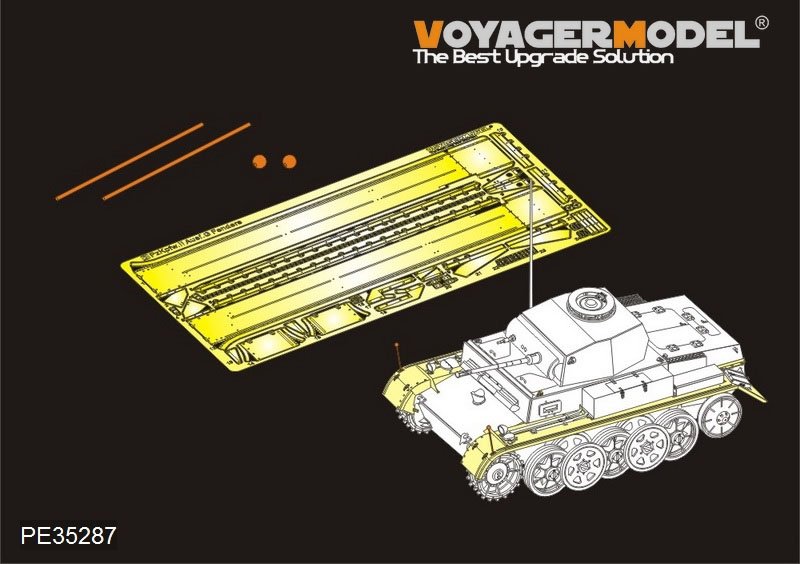 Voyager Model PE35287 WWII German Pz.Kpfw.II Ausf.G Fenders for 5M 35001 1/35