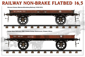 MiniArt 39004 RAILWAY NON-BRAKE FLATBED 16,5 t 1/35 – immagine 6