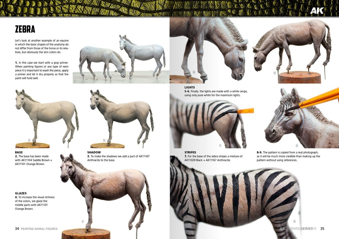 AK Interactive AK518 AK LEARNING 14: PAINTING ANIMAL FIGURES English – imagen 7