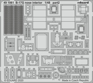 Eduard 491061 B-17G nose interior 1/48 HK MODELS – immagine 2