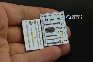 Quinta Studio QD48162 He 162 3D-Printed &amp;amp; coloured Interior on decal paper (Dragon) 1/48 – zdjęcie 10