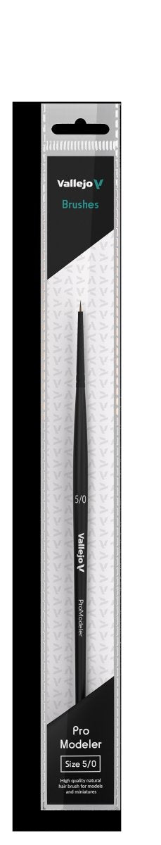 VALLEJO B01050 - Brosse - Modeleuse Pro - Poils naturels Ronde n° 5/0