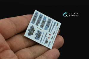 Quinta Studio QD+72177 Su-30MKK 3D-Printed &amp;amp; coloured Interior on decal paper (Trumpeter) (with 3D-printed resin part) 1/72 – zdjęcie 9