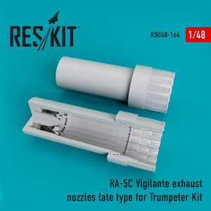 RESKIT RSU48-0164 RA-5C Vigilante, tuyères d&amp;#39;échappement type tardif pour maquette Trumpeter 1/48