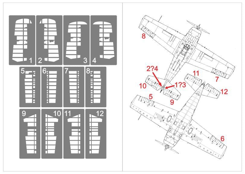 Omask 64006 F4F Wildcat (for Eduard) 1/48 – immagine 2