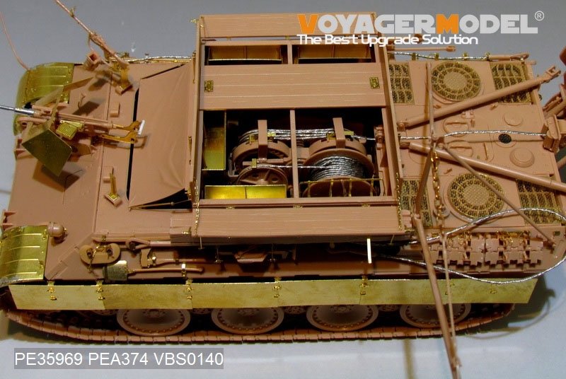Voyager Model PE35969 WWII German Bergepanther Ausf.A (Early type,Panther A tool holders) Basic For MENG SS-015 1/35 – Bild 13