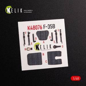 KELIK K48076 F-35B interior 3D decals for Tamiya kit 1/48 – immagine 2