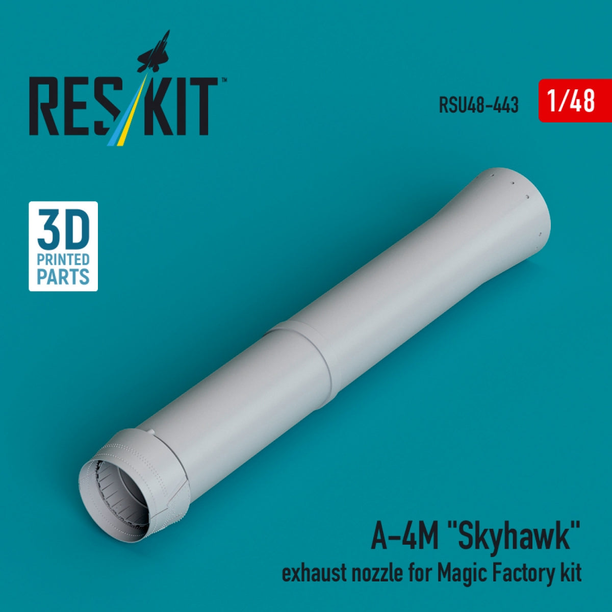 RESKIT RSU48-0443 A-4M "Skyhawk" exhaust nozzle for Magic Factory kit (3D Printed) 1/48