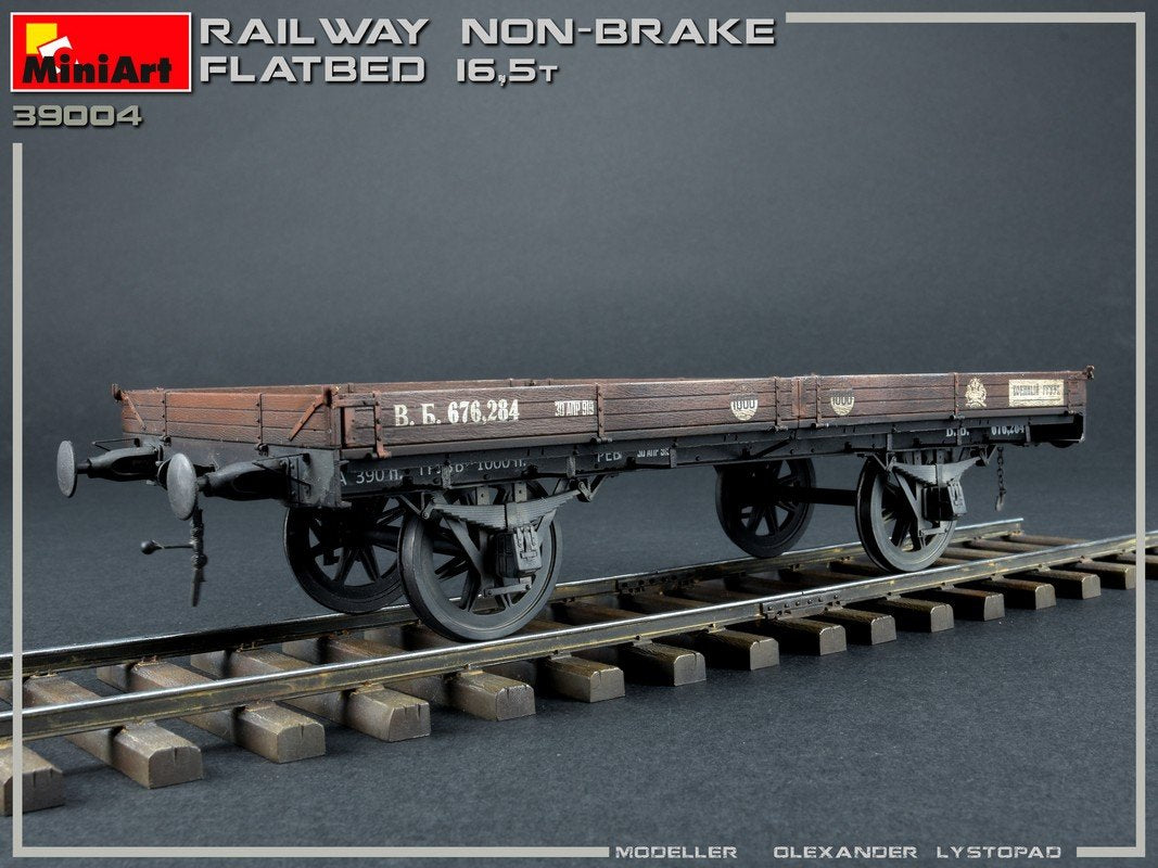 MiniArt 39004 RAILWAY NON-BRAKE FLATBED 16,5 t 1/35 – immagine 2
