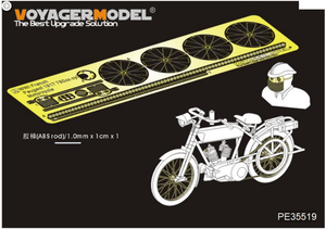Moto Peugeot française Peugeot 1917, modèle PE35519, 750 cm³, Première Guerre mondiale, pour maquette MENG HS-005, échelle 1/35
