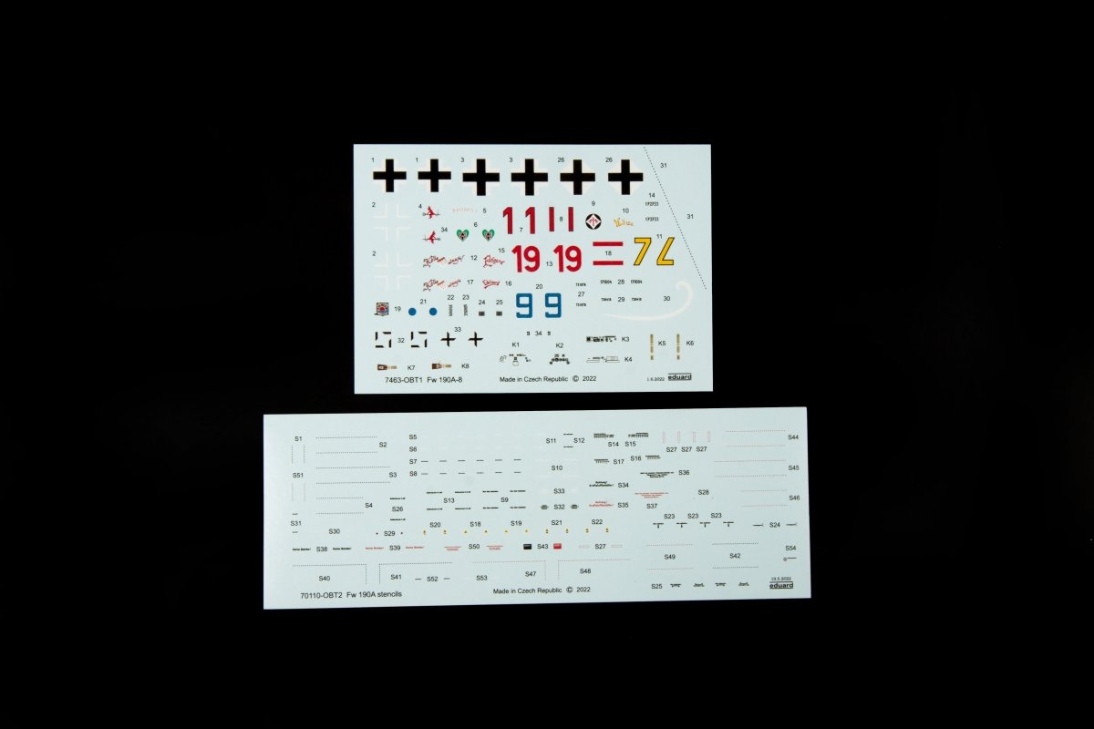 Eduard 7463 Fw 190A-8 standard wings 1/72 – imagen 5