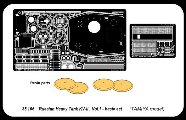 Aber 35166 Soviet heavy tank KV-II part 1 basic set (TAM) (1/35) – image 4