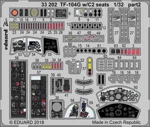 Eduard 33202 TF-104G w/ C2 seats ITALERI 1/32 – Bild 2